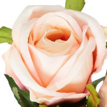 Itens Buquê de rosas artificiais para decoração elegante da casa e ocasiões festivas, 44 cm, 6 peças.