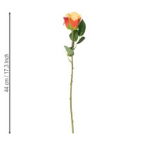 Itens Arranjo de rosas artificiais, um toque clássico e elegante em qualquer decoração de bom gosto, 44 cm, 6 peças.