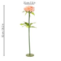 Itens Rosa artificial para decoração de interiores elegante e charmosa, 92 cm