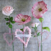 Itens Rosa artificial para decoração de ambientes e casamentos, 92 cm