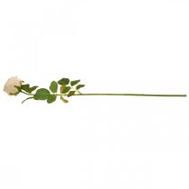 Itens Rosa creme, flor de seda, rosa artificial C74cm Ø7cm