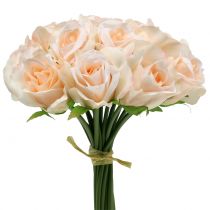 Bouquet de rosas pêssego Ø22cm