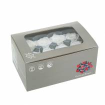 Itens Rosas em conserva médias Ø4-4,5cm brancas 8 unid.