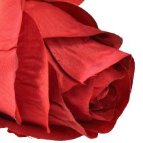 Itens Ramo de Rosa Flor de Seda Rosa Artificial Vermelha 72cm