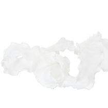Itens Fita de organza branca com babados, fita decorativa, 25 mm de largura, 10 m de comprimento.