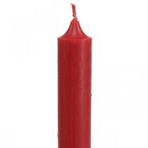 Velas rústicas Castiçais altos de cor vermelha 350/28mm 4pcs
