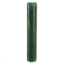 Itens Vela rústica verde para iluminação atmosférica e decoração festiva, comprimento 300 mm, largura 50 mm, 4 peças