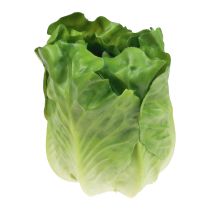 Chupetas decorativas para salada com cabeça de alface verde 14cm