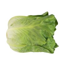 Chupetas decorativas para salada com cabeça de alface verde 14cm