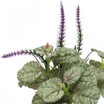 Flores de seda artificiais, sálvia em bando, flor de seda sálvia violeta L28cm 4pcs