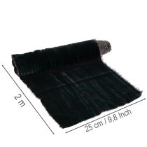 Itens Fita de veludo decorativa para uso como caminho de mesa, rolo de 25 cm x 2 m