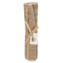 Itens Caminho de mesa em veludo com fita amassada, 25 cm x 2 m