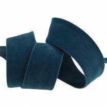 Itens Fita de veludo azul 25mm 7m