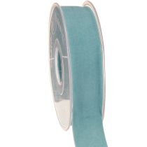 Itens Fita de veludo azul para joias fita azul claro 25mm 7m