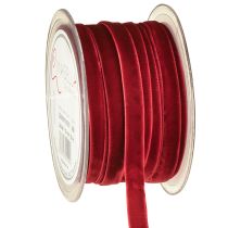 Itens Fitas decorativas de fita de veludo Fita de veludo Bordeaux 10mm 20m