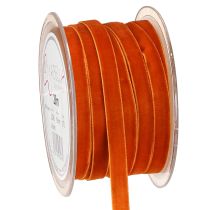 Itens Fita de veludo fita decorativa veludo laranja escuro 10mm 20m