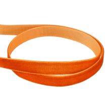 Itens Fita de veludo fita decorativa veludo laranja escuro 10mm 20m