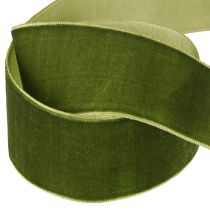 Itens Fita de veludo fita decorativa fita de tecido veludo verde escuro 40mm 8m