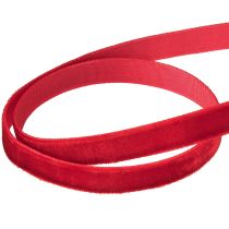 Itens Fita de veludo fita decorativa Fita de veludo vermelha 10mm 20m
