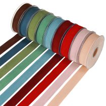 Itens Fita de veludo para presente 25mm 7m Várias cores