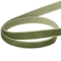Itens Fita de veludo para presente, fita decorativa verde L10mm 20m