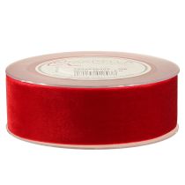 Itens Fita de veludo para presente, fita decorativa de veludo vermelho 40mm 8m