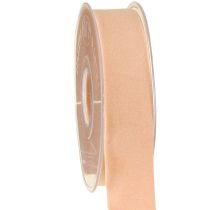 Itens Fita de veludo fita salmão fita decorativa 25mm 7m