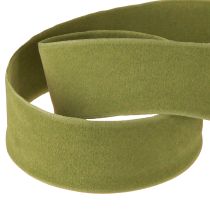 Itens Fita de veludo verde musgo 25mm 7m