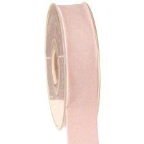 Itens Fita de veludo rosa 25mm 7m