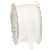 Itens Fita de veludo branca fita decorativa fita de presente branca 10mm 20m