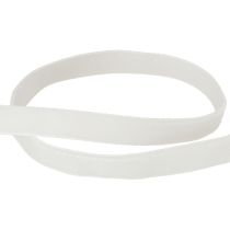 Itens Fita de veludo branca fita decorativa fita de presente branca 10mm 20m