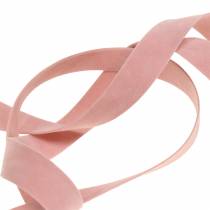 Itens Fita de veludo rosa 15mm 7m