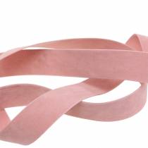Itens Fita de veludo rosa 25mm 7m