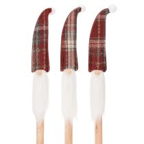 Itens Enfeites de Natal em forma de elfo, Papai Noel com chapéu de feltro, 58 cm, 6 peças