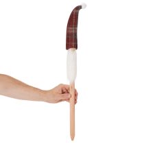 Itens Enfeites de Natal em forma de elfo, Papai Noel com chapéu de feltro, 58 cm, 6 peças