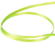 Itens Fita de presente de fita de cetim verde claro cetim duplo 3mm 50m