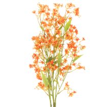 Itens Conjunto de 3 peças com galhos de orquídea artificial laranja em filigrana, 110 cm de diâmetro.