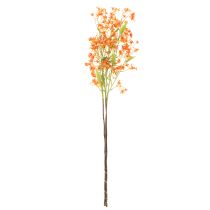Itens Conjunto de 3 peças com galhos de orquídeas artificiais laranja em filigrana, 110 cm de diâmetro.