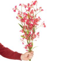 Itens Ramo artificial florido de orquídea Oncidium, 112 cm, 3 peças