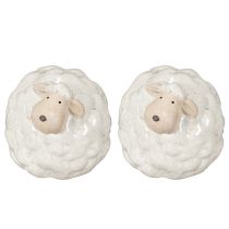 Itens Ovelhas decorativas que chamam a atenção na sala de estar e no jardim. 11 cm, 2 peças.