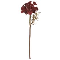 Itens Flores artificiais de mil-folhas vermelhas Achillea artificial H30cm 6 peças