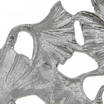 Itens Tigela decorativa prata Gingko tigela metal Ø43cm H11cm