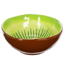 Itens Tigela de servir em cerâmica, com estampa de kiwi. Ideal para mesas de jantar e buffets elegantes. 15 cm