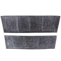 Itens Tigela Oval Metal Preto Cinza Vintage 32,5/37cm Conjunto de 2