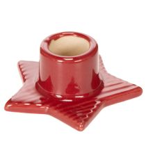 Itens Castiçal em formato de estrela para velas finas, Advento e Natal, 8 cm, 2 peças