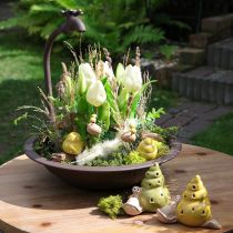 Itens Vaso para plantas, peça central ideal para áreas externas, com design inspirado em torneira, 36 cm