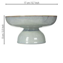 Itens Tigela com pedestal para decoração de mesa festiva, 17 cm