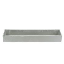 Itens Tigela quadrada cinza 41,5cm x 10,5cm H5cm