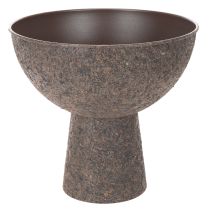 Itens Vaso redondo com suporte, modelo moderno, 25 cm