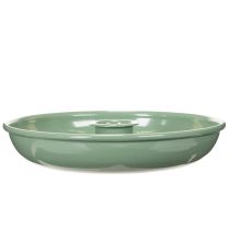 Itens Castiçal decorativo de metal verde, para velas finas, 13 cm